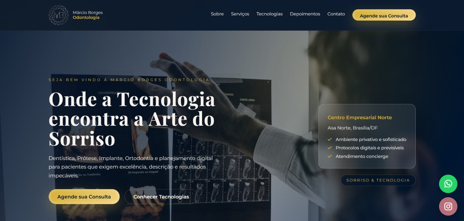 Site Dr Marcio Borges Odontologia